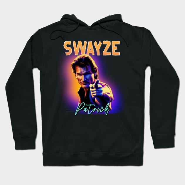 Patrick Swayze Hoodie by Moulezitouna